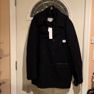 Calvin Klein peacoat with zipper sweater
